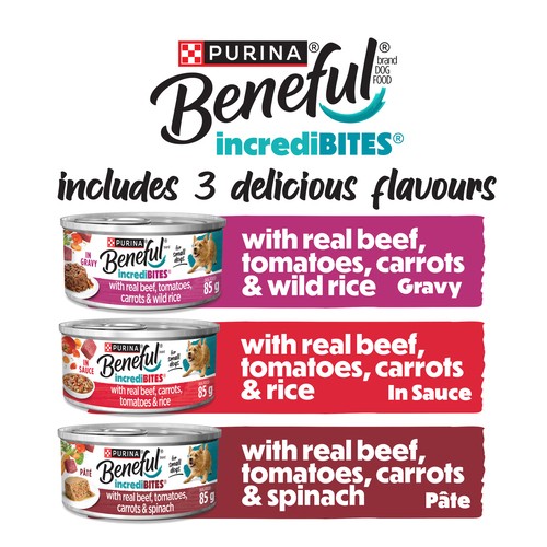 Purina Beneful Incredibites Dog Food Beef Combi Pack 1.02 KG