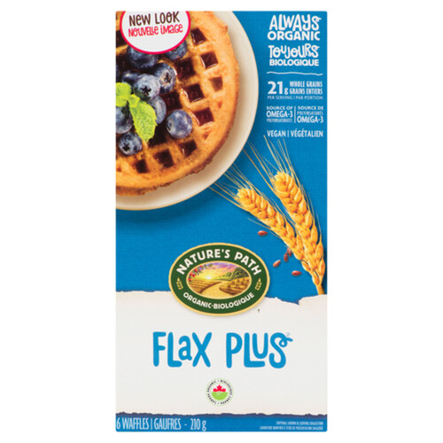 Nature's Path Organic Frozen Waffles Flax Plus 210 g 