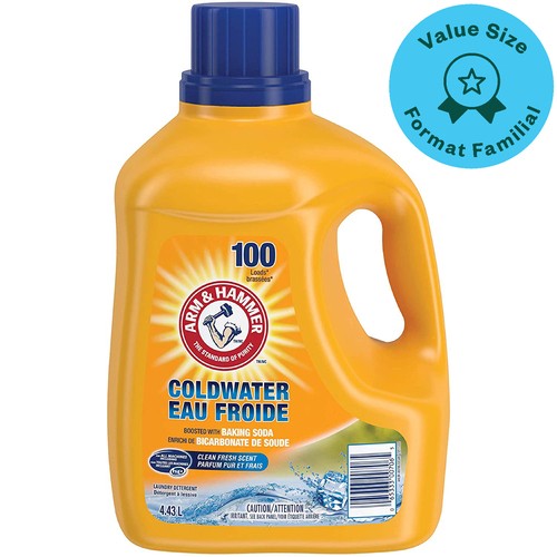 Arm & Hammer Cold Water Laundry Detergent Clean Fresh Value Size  4.43 L 