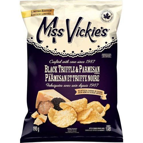Miss Vickie's Kettle Cooked Potato Chips Black Truffle & Parmesan 190 g
