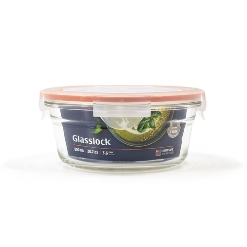 Glasslock Container Round 850 ml