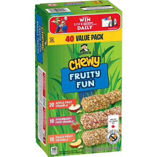 Quaker Chewy Bars Fruity Fun 960 g