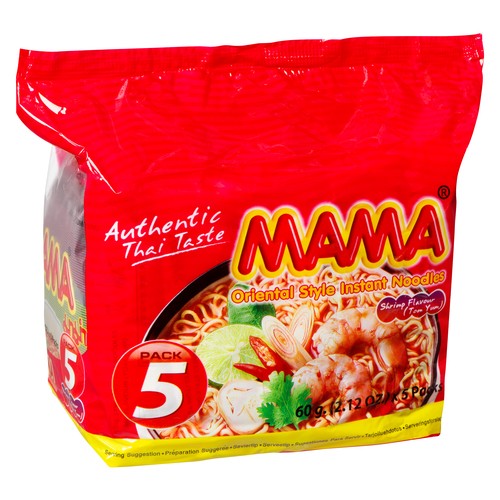 Mama Instant Noodle Shrimp 5 Pack 300 g