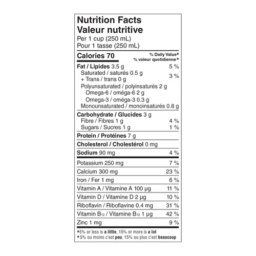 Earth's Own Gluten-Free Unsweetened Soy Milk Alternative Original 1.75 L
