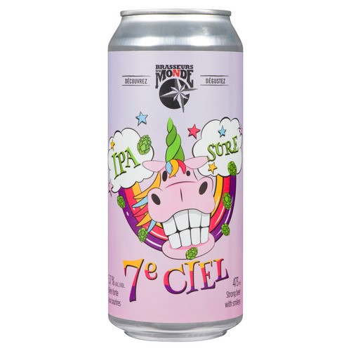 Brasseurs Du Monde Beer 5.7% Alcohol 7e Ciel 473 ml (can)