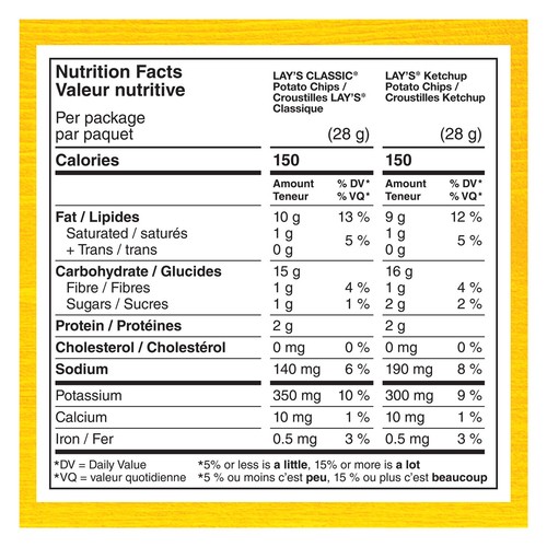 Lay's Potato Chips Variety Pack 6 x 28 g