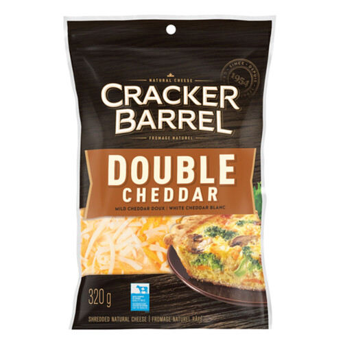 Cracker Barrel Shredded Cheese Double Cheddar 320 g