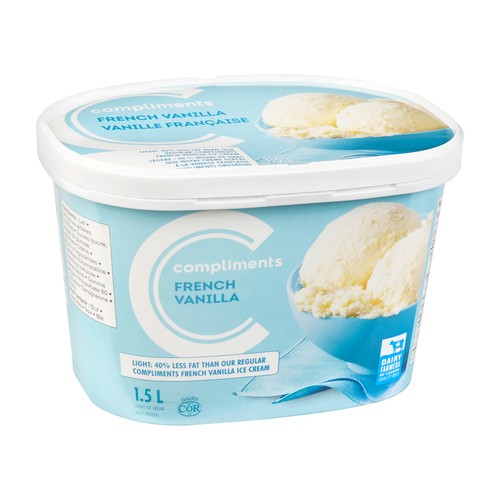 Compliments French Vanilla Light Ice Cream 1.5 L