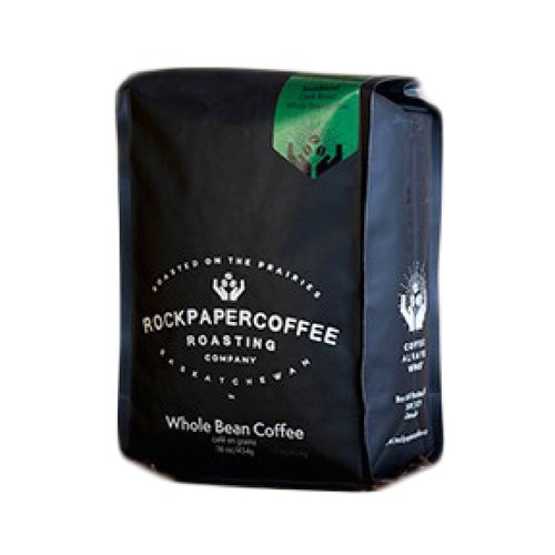 Rock Paper Coffee Whole Bean Coffee Sask Blend Dark 454 g