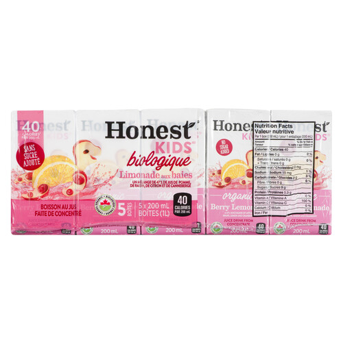 Honest Kids Juice Berry Lemonade 5 x 200 ml