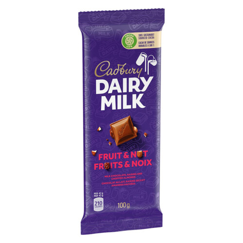 Cadbury Dairy Milk Fruit & Nut 100 g