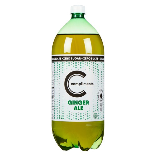 Compliments Zero Sugar Ginger Ale 2 L (bottle)