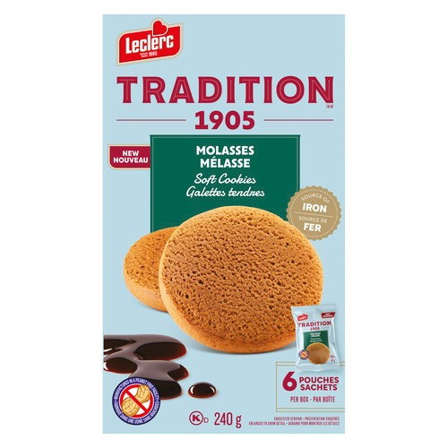 Leclerc Tradition Soft Cookies Molasses 240 g