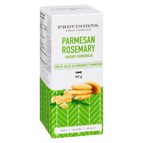 Provisions Food Savoury Shortbread Parmesan Rosemary 90 g