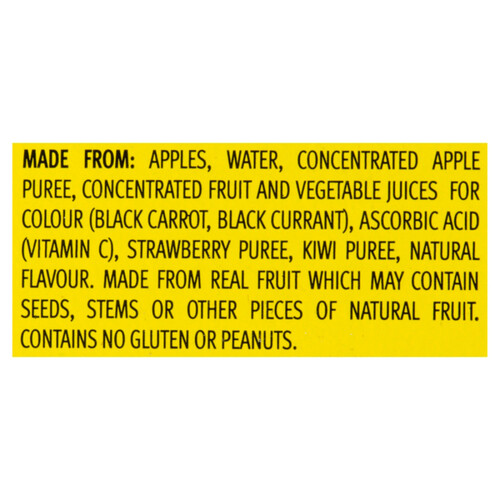 Mott's Fruitsations Apple Fruit Snack Unsweetened Strawberry And Kiwi 6 x 111 g