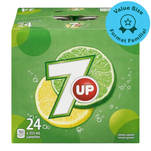 7Up Cube Value Size 24 x 355 ml (cans)