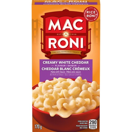 Mac-A-Roni Pasta With Sauce Creamy White Cheddar Flavour 170 g