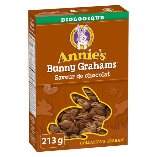 Annie's Collations Graham saveur de chocolat Bunny Grahams biologiques 213 g