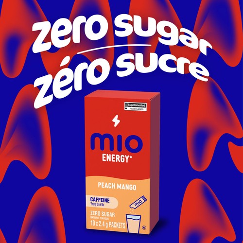 Mio Zero Sugar Energy Drink Mix Peach Mango 10 x 2.4 g