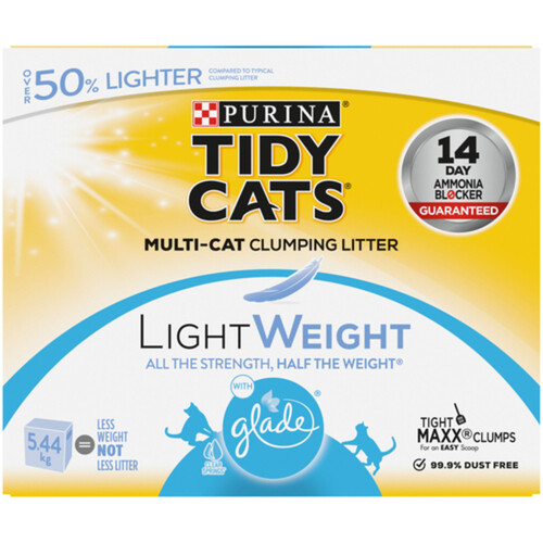 Tidy Cats Cat Litter LightWeight with Glade Clear Springs 5.44 kg