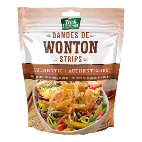 Fresh Gourmet Salad Topping Wonton Strips Authentic 99 g