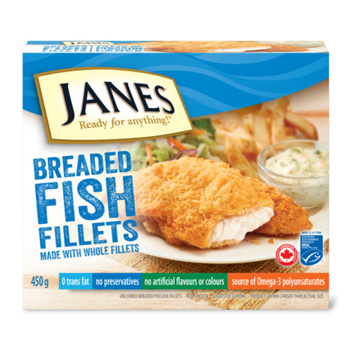 Jane's Frozen Pub Style Fish 450 g