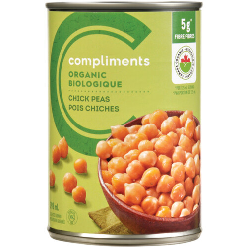 Compliments Organic Chick Peas 398 ml