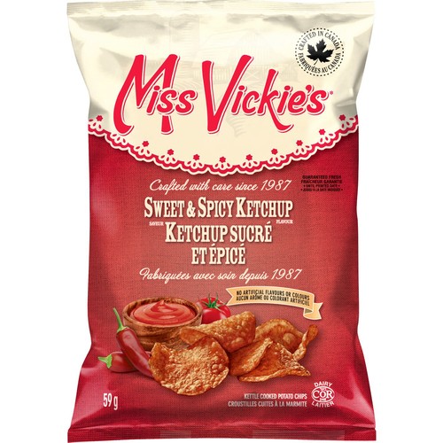 Miss Vickie's Kettle Cooked Potato Chips Sweet & Spicy Ketchup 59 g