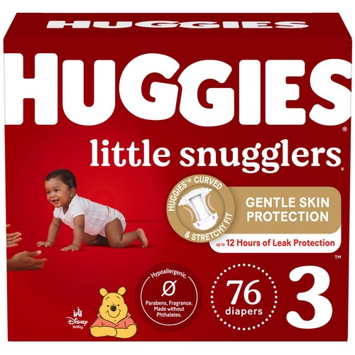 Huggies Diapers Little Snugglers Size 3 76 Count