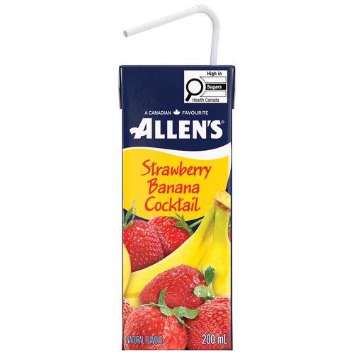 Allen's Strawberry Banana Cocktail 8 x 200 ml