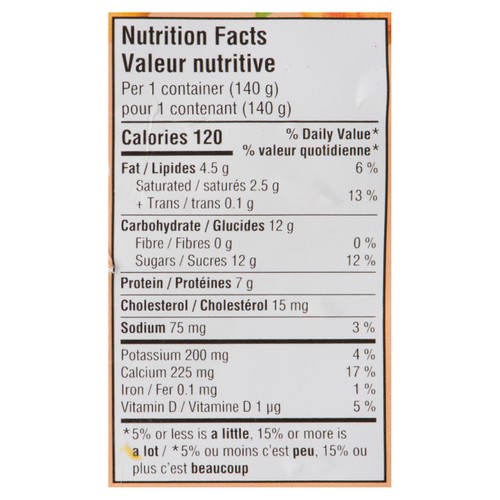 Iögo Canadian Harvest  3.2% Yogurt Peach 4 x 140 g
