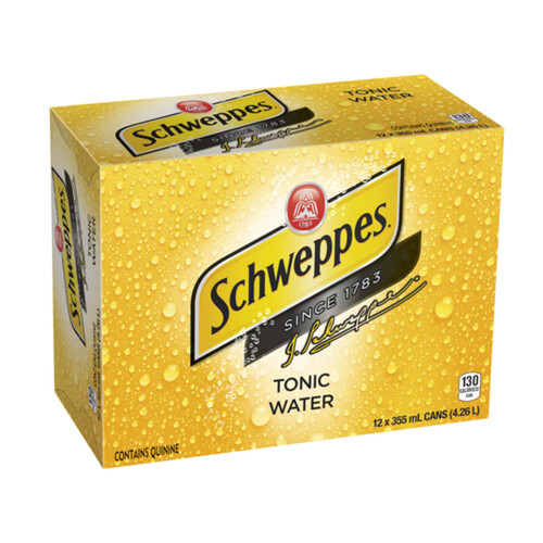 Schweppes Soft Drink Tonic Water 12 x 355 ml (cans)