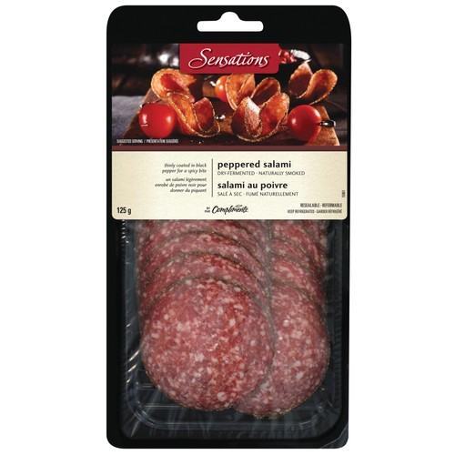 Sensations Peppered Salami Sliced Meat 125 g