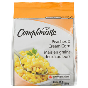 Compliments Frozen Peaches & Cream Corn 750 g