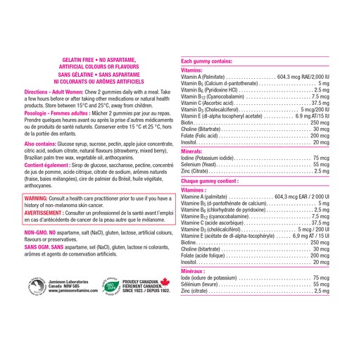Jamieson Multi Supplement Gummies For Women 130 Count