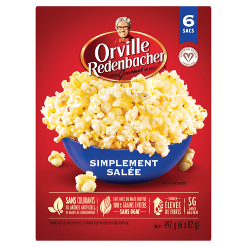 Orville Redenbacher Gluten-Free Popcorn Simply Salted 492 g