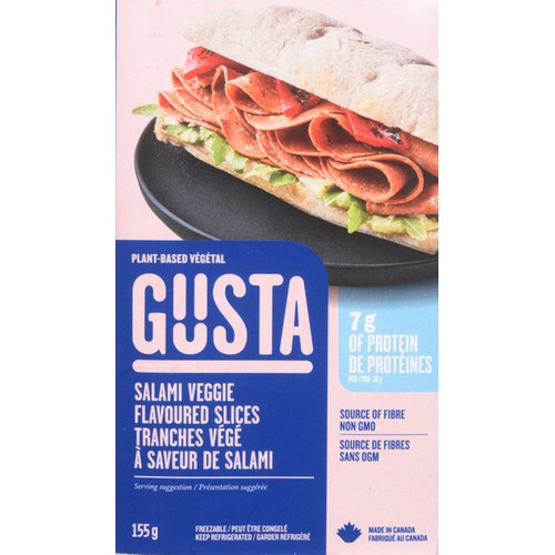 Gusta Plant Based Veggie Slices Salami 155 g