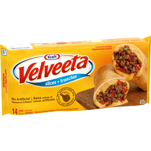 Velveeta Cheese Slices Thick Original 410 g