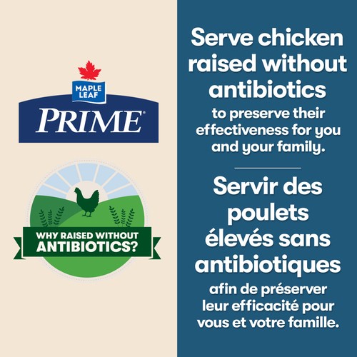 Prime Chicken Thighs Bone-in Raised Without Antibiotics 6 Pieces