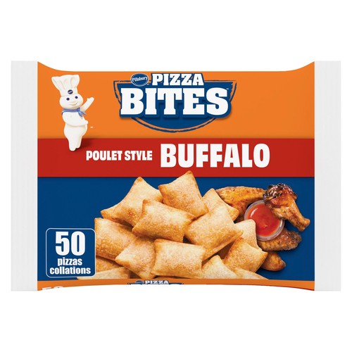 Pillsbury Pizza Bites Frozen Pizza Snacks Buffalo Style Chicken 50 Count 693 g