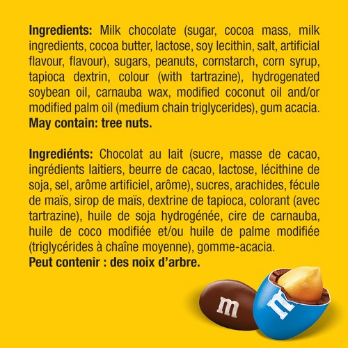 M&M's Milk Chocolate Candies Peanut Party Size Share Bag 800 g