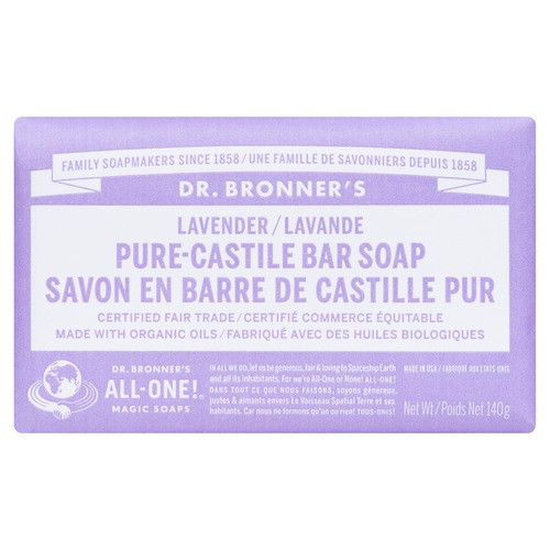 Dr. Bronner's Bar Soap Pure-Castile Lavender 140 g