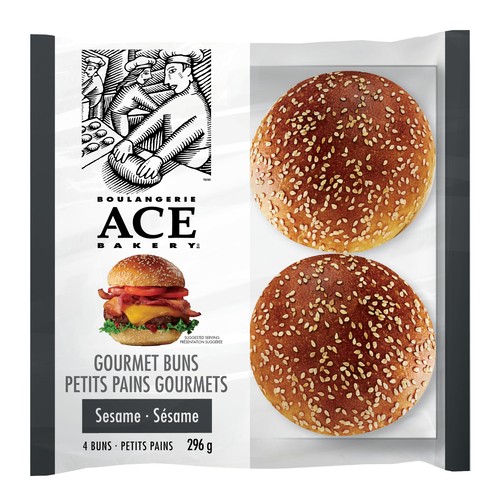 ACE Bakery Gourmet Burger Buns Sesame 296 g