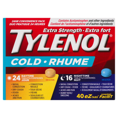 Tylenol Cold Day/Night Extra Strength Tablets 40 EA