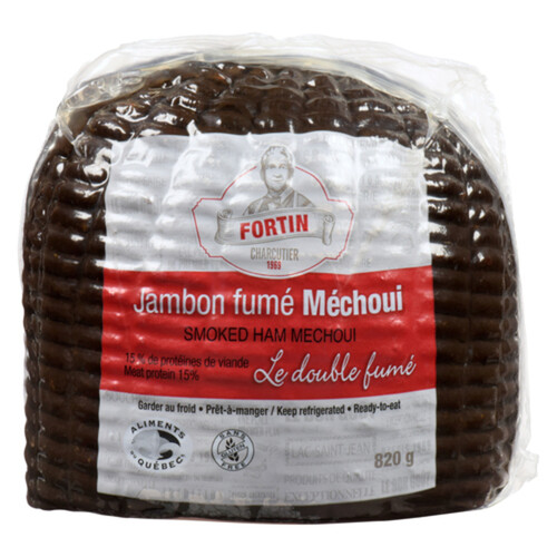 Charcuterie Fortin Ham Quarter Diced Smoked Mechoui 820 g