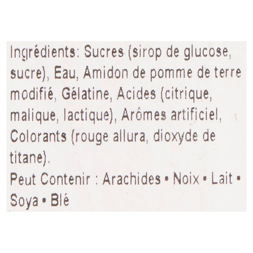 Les Aliments Johnvince ZB Candy Sugared Red Kisses 340 g