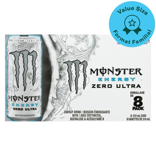 Monster Energy Drink Zero Ultra 8 x 310 ml (cans)
