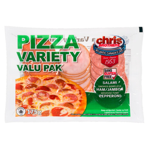 Chris Brothers Sliced Pizza Meat Variety Pack 175 g