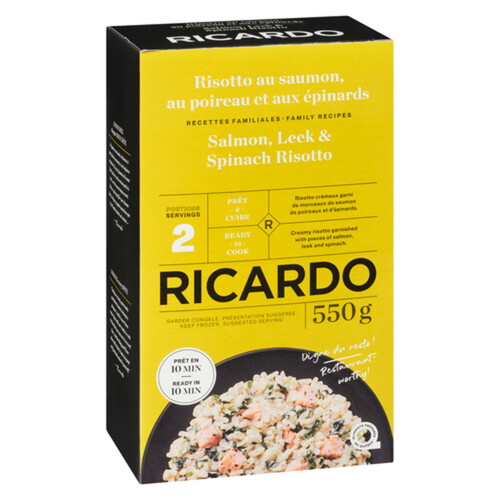 RICARDO Frozen Risotto Salmon Leek & Spinach 550 g