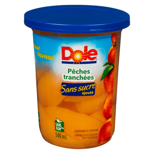 Dole No Sugar Added Sliced Peaches 540 ml